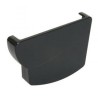 Nicoll Ovation LG28 PVC-Ti eindstuk goot rechts antraciet