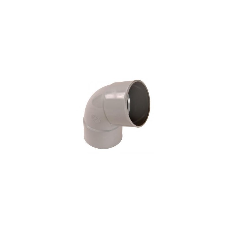 Nicoll PVC-Ti bocht 67,5 graden mof-mof lichtgrijs Ø80