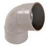 Nicoll PVC-Ti bocht 67,5 graden mof-mof lichtgrijs Ø80