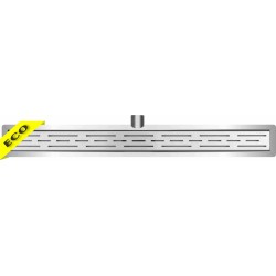 Xellanz Eco douchegoot met flens en rooster 40 x 7 cm RVS