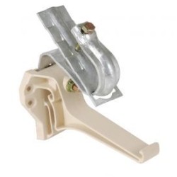 Nicoll Ovation LG28 PVC-Ti gootbeugel met dakhaak (verb.oph.) beige