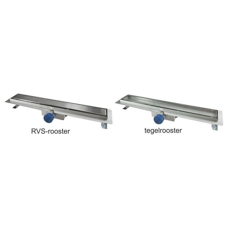 Wiesbaden RVS tegelrooster 110cm
