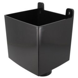 Nicoll PVC-Ti vergaarbak zwart Ø100