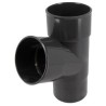 Nicoll PVC-Ti T-stuk 67,5 graden mof-vse antraciet Ø80