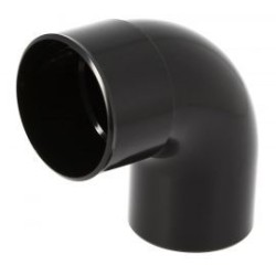 Nicoll PVC-Ti bocht 87,5 graden mof-spie zwart Ø80