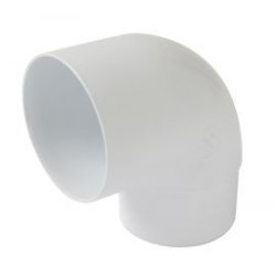 Nicoll PVC-Ti bocht 87,5 graden mof-vse wit Ø80