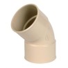 Nicoll PVC-Ti bocht 45 graden mof-mof beige Ø80