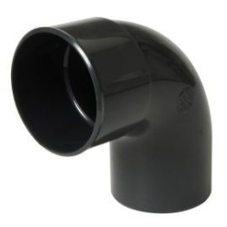 Nicoll PVC-Ti bocht 87,5 graden mof-spie antraciet Ø80