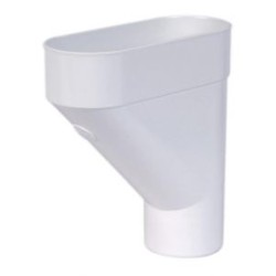 Nicoll PVC-Ti verzamelbak wit Ø80