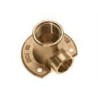 BONFIX Soldeer messing muurplaat laag 1/2" bi.dr. x 12 mm