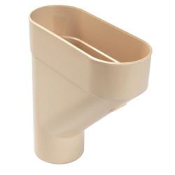 Nicoll PVC-Ti verzamelbak beige Ø80
