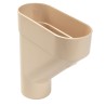 Nicoll PVC-Ti verzamelbak beige Ø80