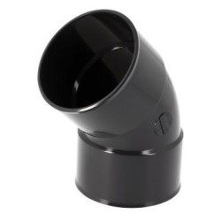 Nicoll PVC-Ti bocht 45 graden mof-mof antraciet Ø100