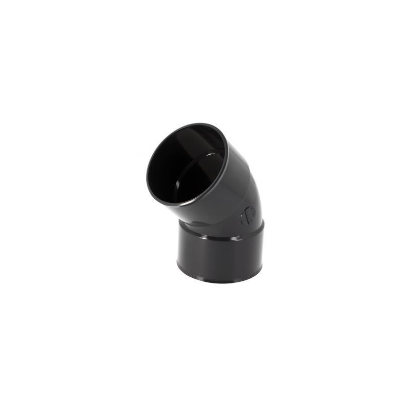 Nicoll PVC-Ti bocht 45 graden mof-mof antraciet Ø100