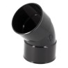 Nicoll PVC-Ti bocht 45 graden mof-mof antraciet Ø100