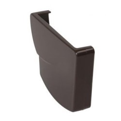 Nicoll Ovation LG28 PVC-Ti eindstuk goot rechts bruin