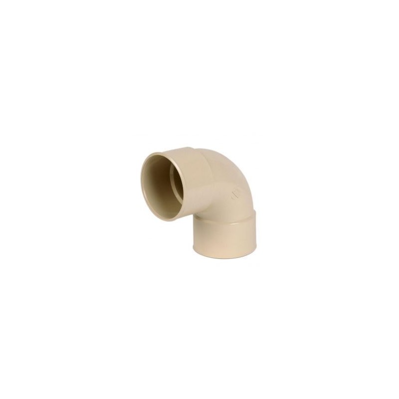 Nicoll PVC-Ti bocht 87,5 graden mof-mof beige Ø80