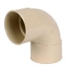 Nicoll PVC-Ti bocht 87,5 graden mof-mof beige Ø80