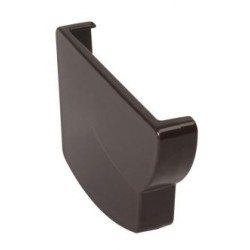 Nicoll Ovation LG28 PVC-Ti eindstuk goot links  bruin