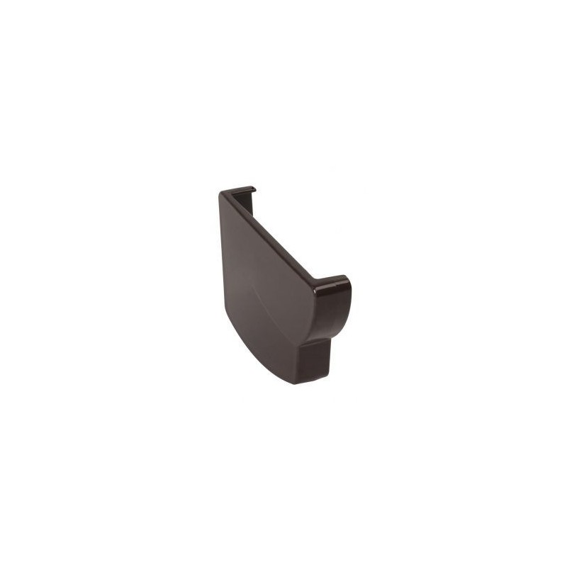 Nicoll Ovation LG28 PVC-Ti eindstuk goot links  bruin