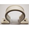 pvc zadel  40 mm WIT