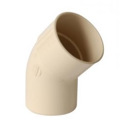 Nicoll PVC-Ti bocht 45 graden mof-spie beige Ø80