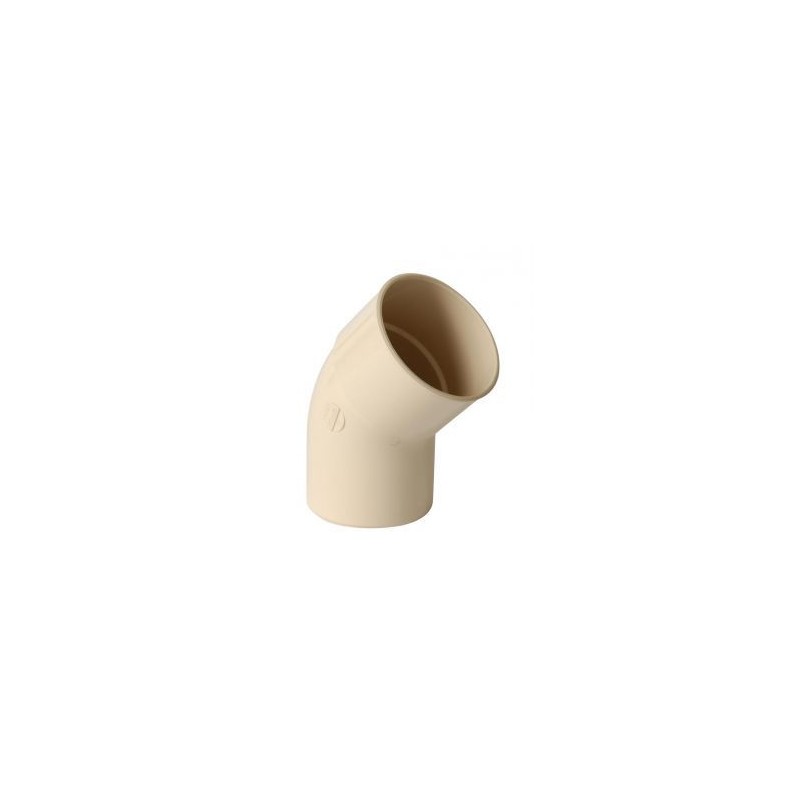 Nicoll PVC-Ti bocht 45 graden mof-spie beige Ø80