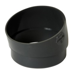 Nicoll PVC-Ti bocht 30 graden mof-spie antraciet Ø80