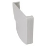 Nicoll Ovation LG28 PVC-Ti eindstuk centraaluitloop rechts wit