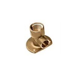 BONFIX Soldeer messing muurplaat verhoogd 1/2" x 15 mm