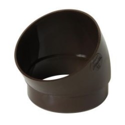 Nicoll PVC-Ti bocht 15 graden mof-spie bruin Ø80