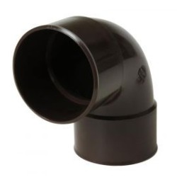 Nicoll PVC-Ti bocht 87,5 graden mof-mof bruin Ø80