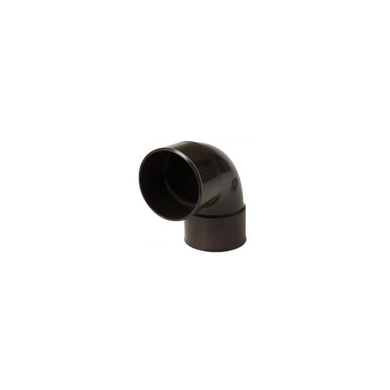 Nicoll PVC-Ti bocht 87,5 graden mof-mof bruin Ø80