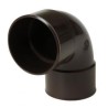 Nicoll PVC-Ti bocht 87,5 graden mof-mof bruin Ø80