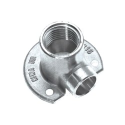 BONFIX Soldeer vernikkeld muurplaat laag 3/8" bi.dr. x 12 mm