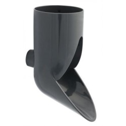Nicoll PVC-Ti uitloop antraciet Ø80