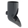 Nicoll PVC-Ti uitloop antraciet Ø80