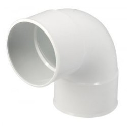Nicoll PVC-Ti bocht 87,5 graden mof-mof wit Ø80