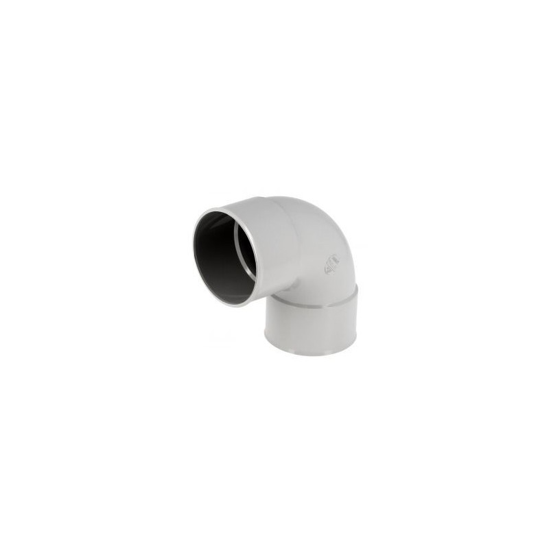Nicoll PVC-Ti bocht 87,5 graden mof-mof lichtgrijs Ø100