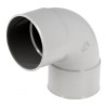 Nicoll PVC-Ti bocht 87,5 graden mof-mof lichtgrijs Ø100