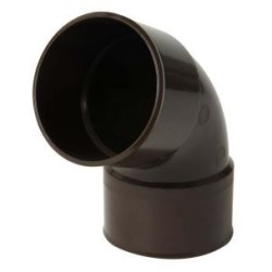 Nicoll PVC-Ti bocht 67,5 graden mof-mof bruin Ø80