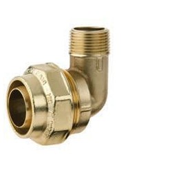 Beulco PE koppeling 90° gereduceerde conische bt.dr. 3/4" x 32 - 3,5mm