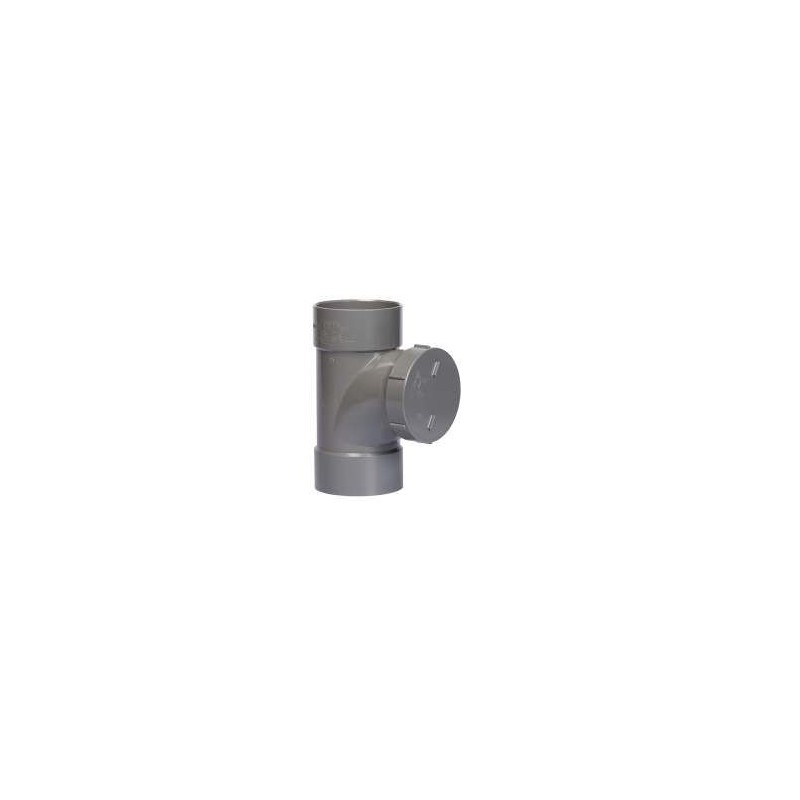 Pipelife lijm ontstoppings T-stuk met deksel 125mm