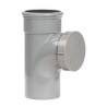 Pipelife manchet ontstoppingsstuk met schroefdeksel Mof x Spie 110mm