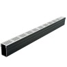 ACO Slimline lijngoot inclusief blank aluminium design rooster 1000mm