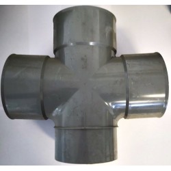Pipelife lijm dubbel T-stuk 3xMof/Spie 90gr. 125 mm