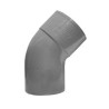 Pipelife hwa bocht Mof x Spie 45gr.  100 mm grijs