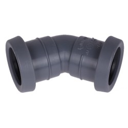 Pipelife TopFit bocht 32 mm 45gr. Mof/Mof grijs