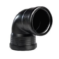 Pipelife Master3+ geluidsarm bocht 40 87,5gr 2xm Zwart