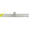 Xellanz Eco douchegoot met rooster 60 x 7 cm RVS
